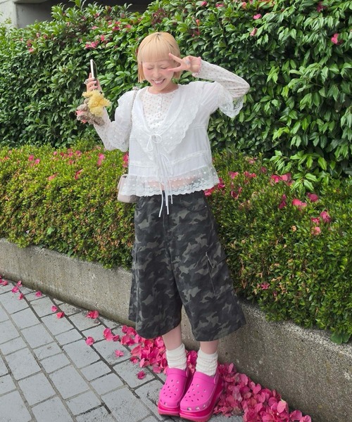 Alley Tokyo(アリートーキョー)の「迷彩ゆるハーパン(その他パンツ・レディース・カーキ・FREE)」の20枚目の写真