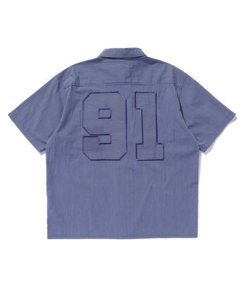 XLARGE(エクストララージ)の「PIN STRIPE WORK S/S SHIRT(シャツ/ブラウス・メンズ・ブラック/ネイビー/ホワイト・L/M/S/XL)」の3枚目の写真