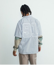 XLARGE | PIN STRIPE WORK S/S SHIRT(シャツ/ブラウス)