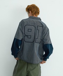 PIN STRIPE WORK S/S SHIRT