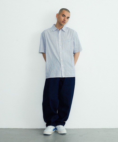 XLARGE(エクストララージ)の「PIN STRIPE WORK S/S SHIRT(シャツ/ブラウス・メンズ・ブラック/ネイビー/ホワイト・L/M/S/XL)」の13枚目の写真