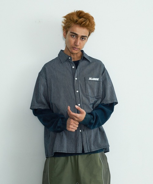XLARGE(エクストララージ)の「PIN STRIPE WORK S/S SHIRT(シャツ/ブラウス・メンズ・ブラック/ネイビー/ホワイト・L/M/S/XL)」の14枚目の写真