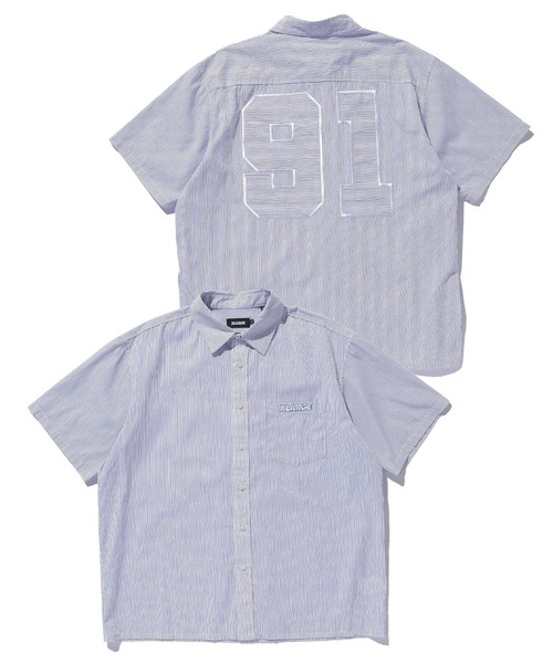 XLARGE(エクストララージ)の「PIN STRIPE WORK S/S SHIRT(シャツ/ブラウス・メンズ・ブラック/ネイビー/ホワイト・L/M/S/XL)」の6枚目の写真