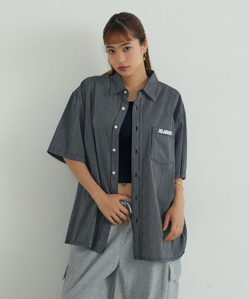 XLARGE(エクストララージ)の「PIN STRIPE WORK S/S SHIRT(シャツ/ブラウス・メンズ・ブラック/ネイビー/ホワイト・L/M/S/XL)」の18枚目の写真