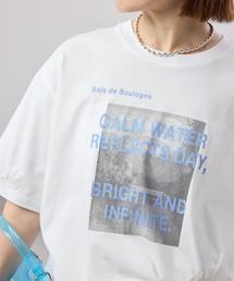 IENA | 《WEB限定/追加》コットンフォトプリント ロゴTシャツ(Tシャツ/カットソー)