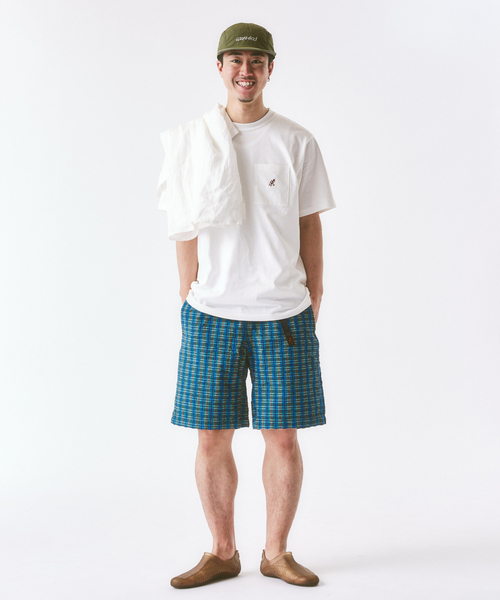 417 EDIFICE（フォーワンセブンエディフィス）の「Gramicci / グラミチ O.G. G-SHORT SEERSUCKER PLAID（その他パンツ・メンズ・ブルー・MEDIUM/LARGE/X-LARGE）」の10枚目の写真