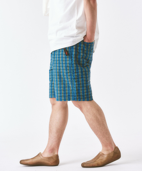 417 EDIFICE（フォーワンセブンエディフィス）の「Gramicci / グラミチ O.G. G-SHORT SEERSUCKER PLAID（その他パンツ・メンズ・ブルー・MEDIUM/LARGE/X-LARGE）」の13枚目の写真
