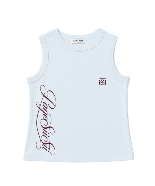 PAGESIISII(ページシシ)の「page siisii レタリングプリントベーシックスリーブレスバターイエロー(Tシャツ/カットソー・レディース・その他・MEDIUM)」の2枚目の写真