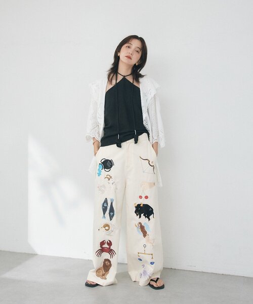 RIVE DROITE（リヴドロワ）の「【à Nice 】【主役級◎】Star Sign パンツ（その他パンツ・レディース・ホワイト系その他・38/36）」の3枚目の写真