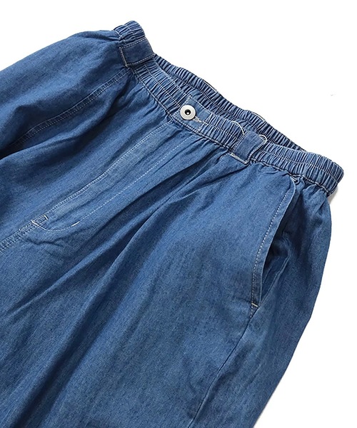 vent blanc(ヴァンブラン)の「vent blanc / ヴァンブラン 4.5oz DENIM ボールパンツ(デニムパンツ・レディース・インディゴブルー/ライトインディゴブルー・FREE)」の13枚目の写真