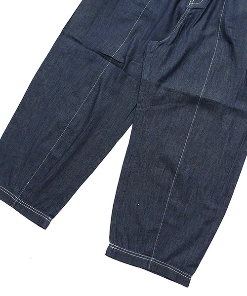 vent blanc(ヴァンブラン)の「vent blanc / ヴァンブラン 4.5oz DENIM ボールパンツ(デニムパンツ・レディース・インディゴブルー/ライトインディゴブルー・FREE)」の4枚目の写真