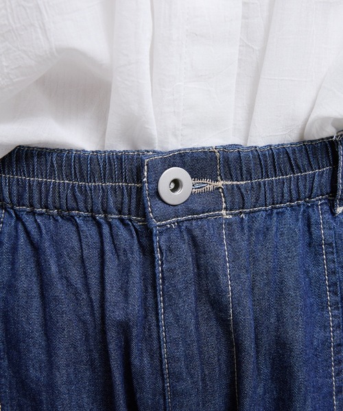 vent blanc(ヴァンブラン)の「vent blanc / ヴァンブラン 4.5oz DENIM ボールパンツ(デニムパンツ・レディース・インディゴブルー/ライトインディゴブルー・FREE)」の15枚目の写真