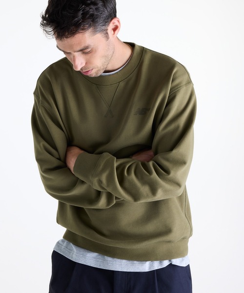 NEW BALANCE(ニューバランス)の「Numeric フレンチテリースウェットクルー(スウェット・メンズ・カーキブラウン/スミクロ・SMALL/LARGE/XX-LARGE/MEDIUM)」の13枚目の写真