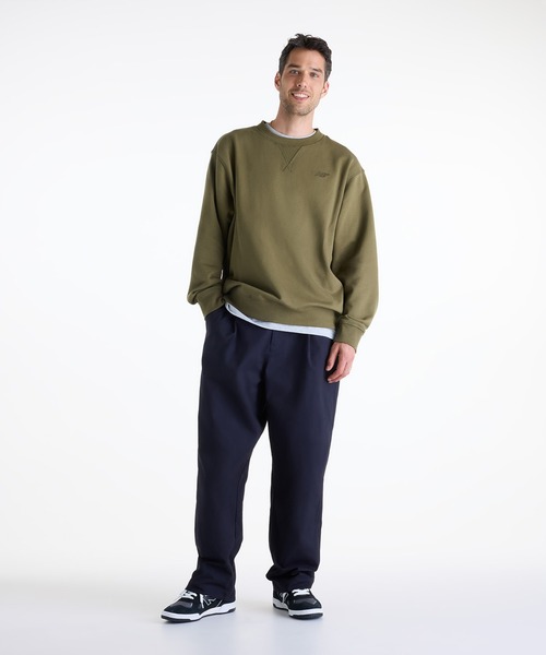 NEW BALANCE(ニューバランス)の「Numeric フレンチテリースウェットクルー(スウェット・メンズ・カーキブラウン/スミクロ・SMALL/LARGE/XX-LARGE/MEDIUM)」の7枚目の写真