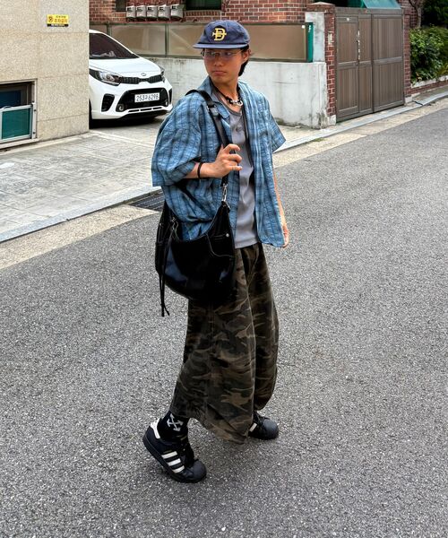 EXCONTAINER(エックスコンテナ)の「カモパラシュートバミューダパンツ (カーキカモ)(その他パンツ・メンズ・その他・LARGE/MEDIUM/SMALL/X-LARGE)」の9枚目の写真