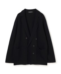 ウーステッドウールミラノリブ ダブルブレストジャケット