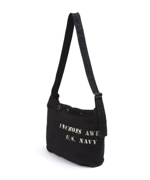 AVIREX(アヴィレックス)の「《NAVAL COLLECTION》U.S.NAVY LAUNDRY BAG MOD / ユーエス ネイビー ランドリー バッグ モディファイド / AVIREX / アヴィレックス(ショルダーバッグ・メンズ・インディゴブルー/ブラック・FREE)」の13枚目の写真