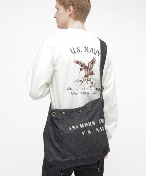AVIREX(アヴィレックス)の「《NAVAL COLLECTION》U.S.NAVY LAUNDRY BAG MOD / ユーエス ネイビー ランドリー バッグ モディファイド / AVIREX / アヴィレックス(ショルダーバッグ・メンズ・インディゴブルー/ブラック・FREE)」の10枚目の写真