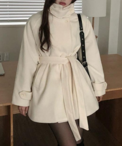semplice(センプリチェ)の「ショートコート(その他アウター・レディース・ライトブルー/アイボリー・F)」の14枚目の写真