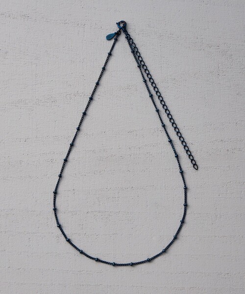 and cloud(アンドクラウド)の「Ink Skip Chain Necklace(ネックレス・レディース・ブルー・FREE)」の1枚目の写真