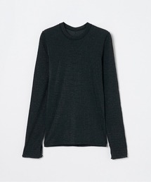HAKUJI | <HAKUJI> SHINY RIB LONG SLEEVE PULLOVER / シャイニーリブ ロングスリーブ プルオーバー(Tシャツ/カットソー)