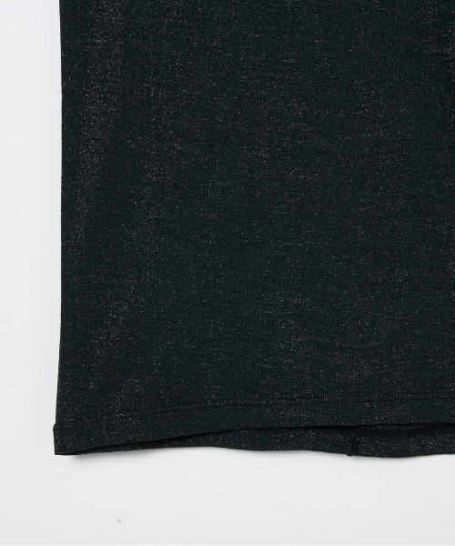 HAKUJI(ハクジ)の「<HAKUJI> SHINY RIB LONG SLEEVE PULLOVER / シャイニーリブ ロングスリーブ プルオーバー(Tシャツ/カットソー・レディース・ブラウン/ブラック・1)」の6枚目の写真