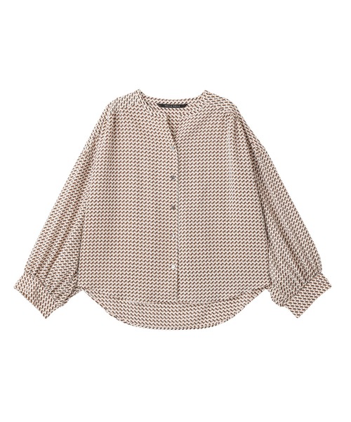 YECCA VECCA(イェッカヴェッカ)の「2wayボリューム袖ジオメ柄ブラウス(シャツ/ブラウス・レディース・ネイビー/アイボリー・FREE)」の12枚目の写真