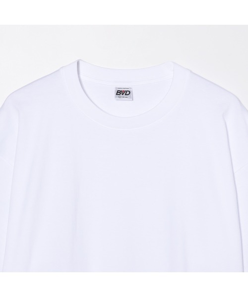 B.V.D(ビーブイディー)の「【B.V.D】150th PACK MEDIUM WEIGHT TEE(Tシャツ/カットソー・メンズ・ホワイト/ブラック・MEDIUM/LARGE/X-LARGE)」の6枚目の写真