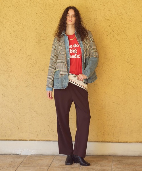 Re Fiina（フィーナ）の「メッセージロゴTシャツ（Tシャツ/カットソー・レディース・レッド/オフホワイト・FREE）」の18枚目の写真