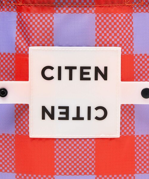 CITEN（シテン）の「＜CITEN＞くるくるパッチンブロックチェックＳ（エコバッグ/サブバッグ・レディース・ケリーグリーン/ライラック・FREE）」の8枚目の写真