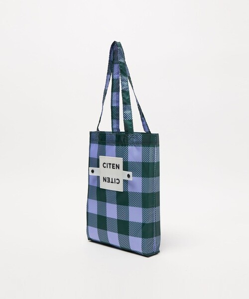 CITEN（シテン）の「＜CITEN＞くるくるパッチンブロックチェックＳ（エコバッグ/サブバッグ・レディース・ケリーグリーン/ライラック・FREE）」の13枚目の写真