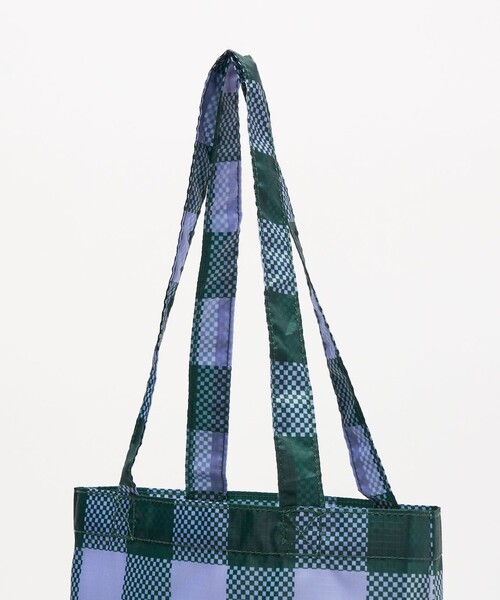 CITEN（シテン）の「＜CITEN＞くるくるパッチンブロックチェックＳ（エコバッグ/サブバッグ・レディース・ケリーグリーン/ライラック・FREE）」の14枚目の写真