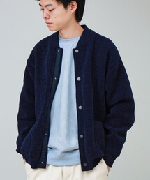 GLOSTER | 【人気モールニットシリーズ/チクチクしないニット】モールダブルフェイス MA-1カーディガン(ニット/セーター)