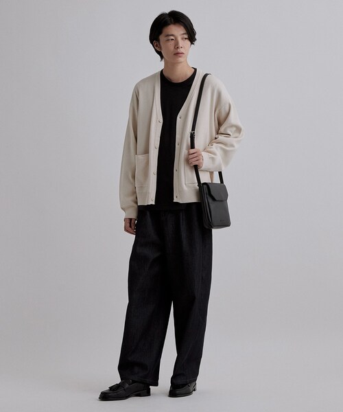 tk.TAKEO KIKUCHI(ティーケータケオキクチ)の「ソレッタフラップショルダーバッグ(ショルダーバッグ・メンズ・ダークグレー/ブラック・00)」の10枚目の写真
