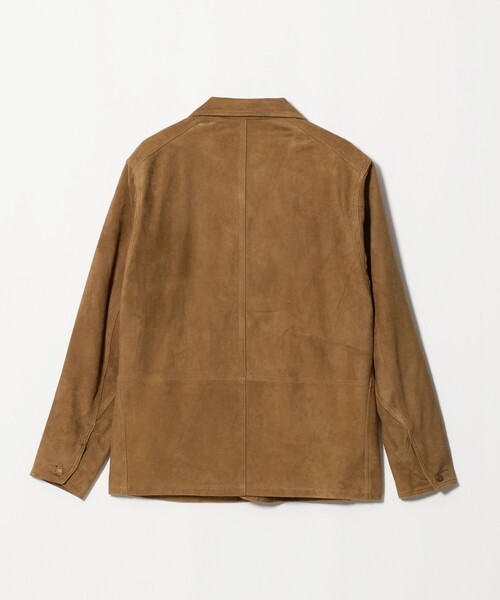 Scye（サイ）の「＜Lee x Scye for UNITED ARROWS＞SUEDE  LOCO JACKET/スエード カバーオール（カバーオール・メンズ・ブラック/ブラウン系・38/40/36/42）」の3枚目の写真