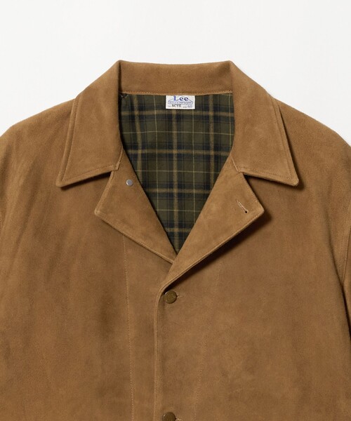 Scye（サイ）の「＜Lee x Scye for UNITED ARROWS＞SUEDE  LOCO JACKET/スエード カバーオール（カバーオール・メンズ・ブラック/ブラウン系・38/40/36/42）」の4枚目の写真