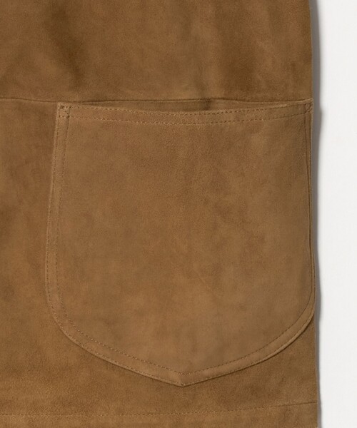 Scye（サイ）の「＜Lee x Scye for UNITED ARROWS＞SUEDE  LOCO JACKET/スエード カバーオール（カバーオール・メンズ・ブラック/ブラウン系・38/40/36/42）」の7枚目の写真