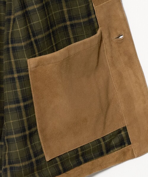 Scye（サイ）の「＜Lee x Scye for UNITED ARROWS＞SUEDE  LOCO JACKET/スエード カバーオール（カバーオール・メンズ・ブラック/ブラウン系・38/40/36/42）」の9枚目の写真