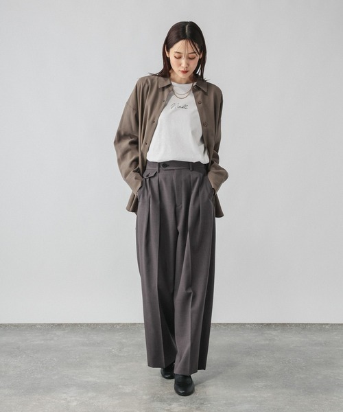 GLOBAL WORK(グローバルワーク)の「リッチクリーンプリントロンT/1066927(Tシャツ/カットソー・レディース・ホワイト系5/ホワイト系7/ホワイト系6・SMALL/MEDIUM/LARGE)」の11枚目の写真