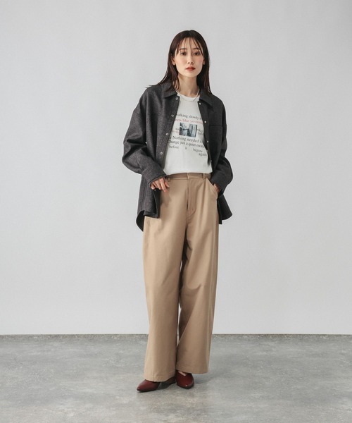 GLOBAL WORK(グローバルワーク)の「リッチクリーンプリントロンT/1066927(Tシャツ/カットソー・レディース・ホワイト系5/ホワイト系7/ホワイト系6・SMALL/MEDIUM/LARGE)」の19枚目の写真
