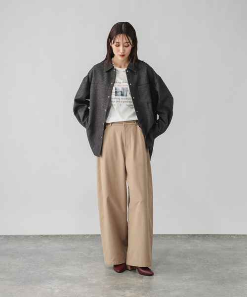 GLOBAL WORK(グローバルワーク)の「リッチクリーンプリントロンT/1066927(Tシャツ/カットソー・レディース・ホワイト系5/ホワイト系7/ホワイト系6・SMALL/MEDIUM/LARGE)」の20枚目の写真