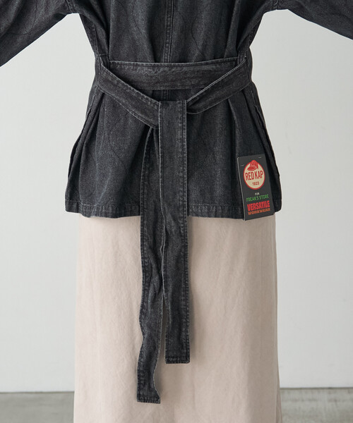 FREAK'S STORE(フリークスストア)の「RED KAP/レッドキャップ ベルト付き キルトサファリジャケット(その他アウター・レディース・ネイビー/ブラック・フリ-)」の15枚目の写真