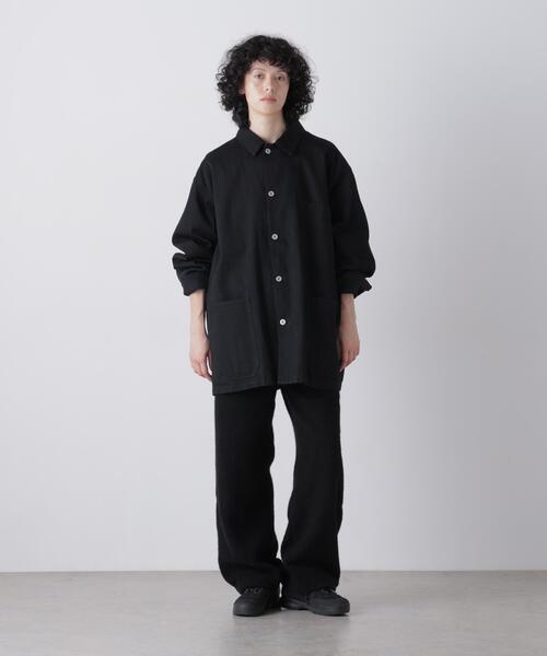 Y（ワイ）の「Ｙ /  [UNISEX] ORGANIC COTTON LIGHT DENIM COVERALL JACKET（ブルゾン・メンズ・ブラック・SMALL/MEDIUM/LARGE）」の7枚目の写真