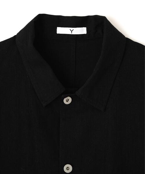 Y（ワイ）の「Ｙ /  [UNISEX] ORGANIC COTTON LIGHT DENIM COVERALL JACKET（ブルゾン・メンズ・ブラック・SMALL/MEDIUM/LARGE）」の4枚目の写真