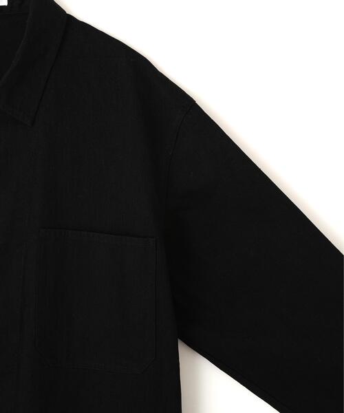 Y（ワイ）の「Ｙ /  [UNISEX] ORGANIC COTTON LIGHT DENIM COVERALL JACKET（ブルゾン・メンズ・ブラック・SMALL/MEDIUM/LARGE）」の3枚目の写真
