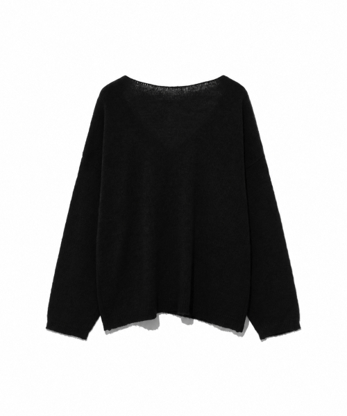 MOAA(モア)の「Sheer Loose V-Neck Knit (Oat Beige)(ニット/セーター・レディース・その他・FREE)」の3枚目の写真