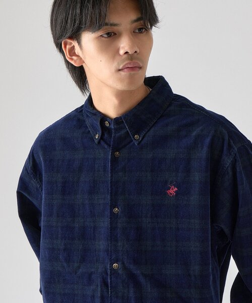 goocy(グーシー)の「【BHPC】コーデュロイBDシャツ(シャツ/ブラウス・メンズ・ネイビー/ブルー/ブラウン/ブラック・LARGE/MEDIUM)」の4枚目の写真