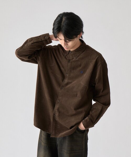 goocy(グーシー)の「【BHPC】コーデュロイBDシャツ(シャツ/ブラウス・メンズ・ネイビー/ブルー/ブラウン/ブラック・LARGE/MEDIUM)」の5枚目の写真
