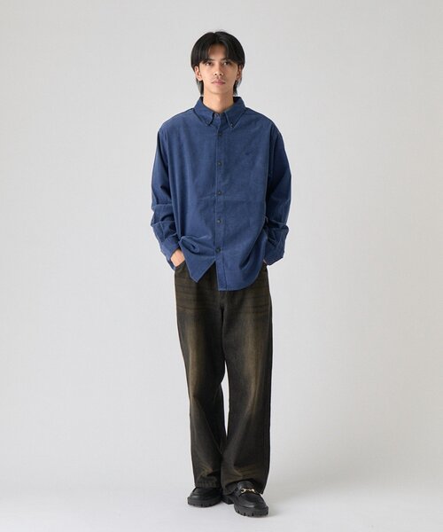 goocy(グーシー)の「【BHPC】コーデュロイBDシャツ(シャツ/ブラウス・メンズ・ネイビー/ブルー/ブラウン/ブラック・LARGE/MEDIUM)」の8枚目の写真