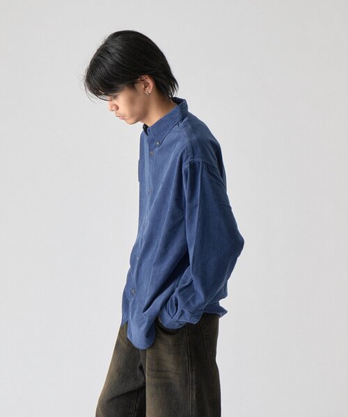 goocy(グーシー)の「【BHPC】コーデュロイBDシャツ(シャツ/ブラウス・メンズ・ネイビー/ブルー/ブラウン/ブラック・LARGE/MEDIUM)」の14枚目の写真